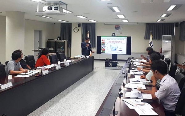 공기열 세부설계 기술검토회의 모습.